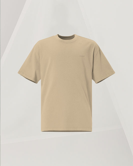 SIGNED ORANGE KHAKI T-SHIRT IN CARDED COTTON