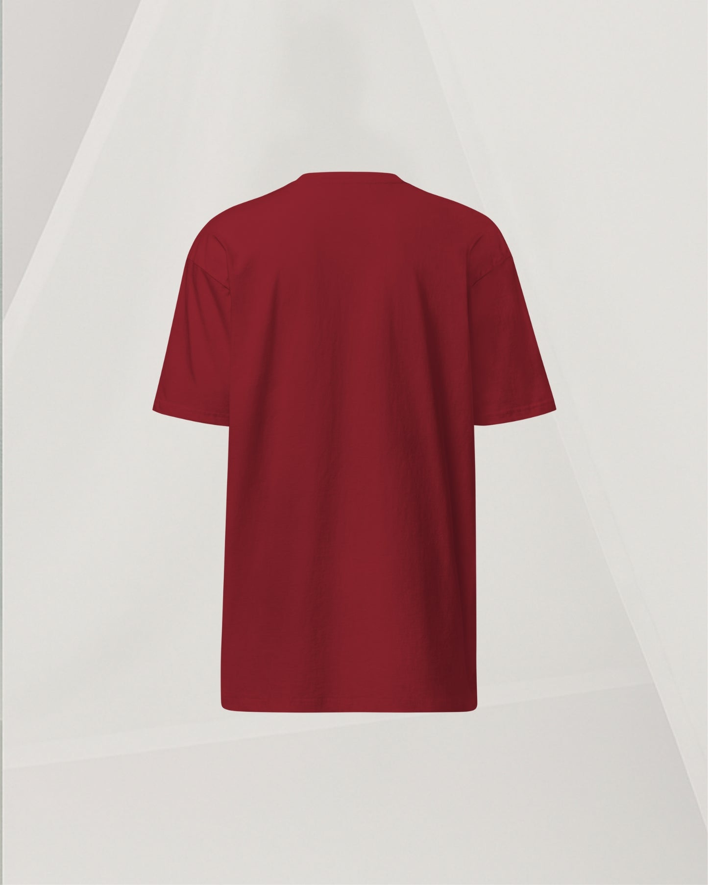 HEAVY BRICK RED COMBED COTTON T-SHIRT
