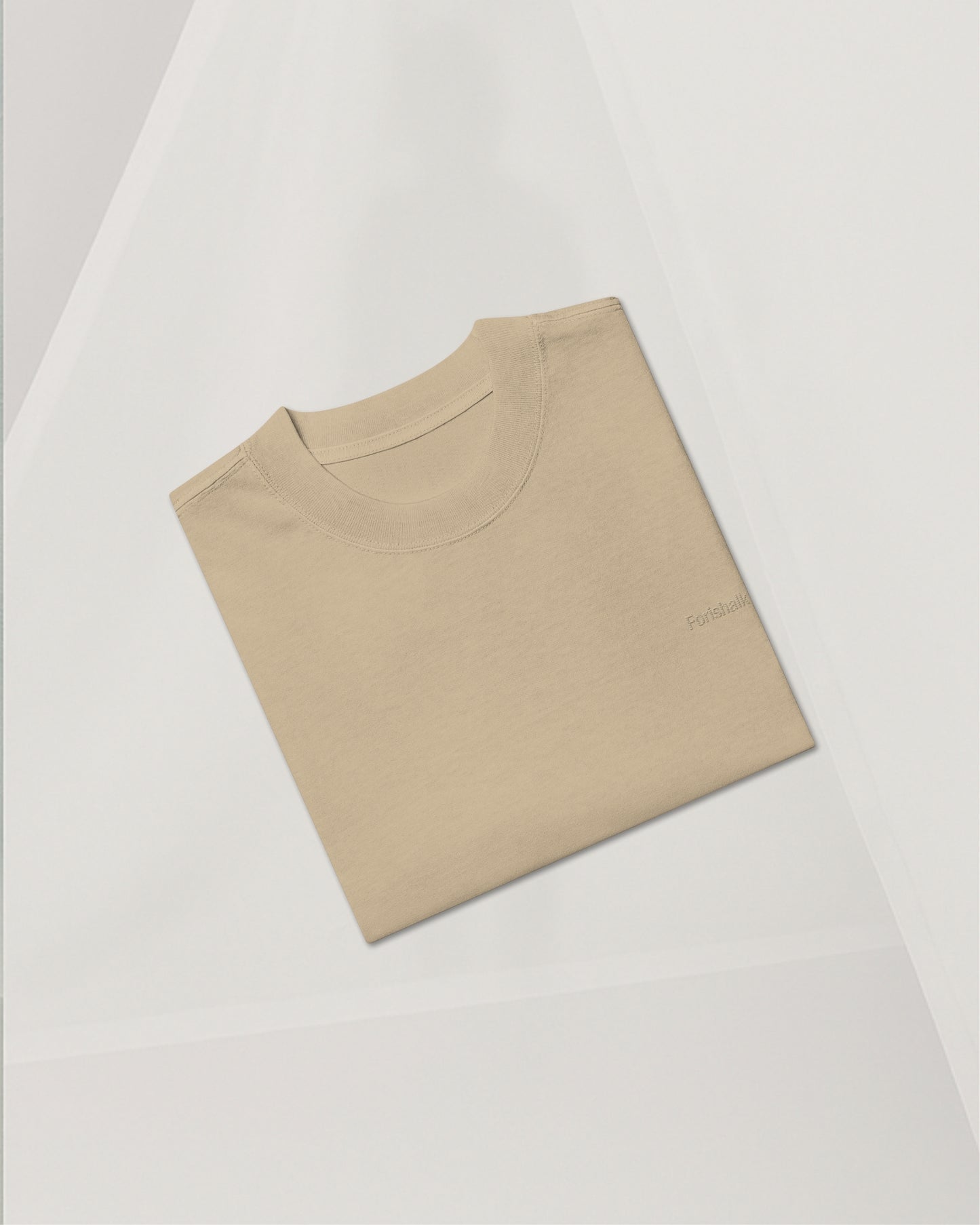 SIGNED ORANGE KHAKI T-SHIRT IN CARDED COTTON