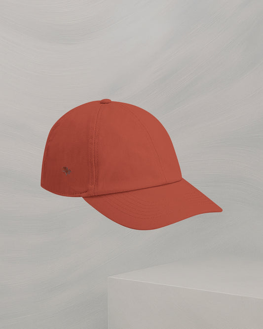 CASQUETTE ROUGE TERRE EN COTON ORGANIQUE