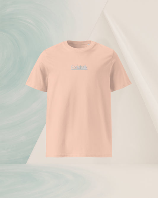 ORGANIC RING-SPUN COTTON PEACH T-SHIRT
