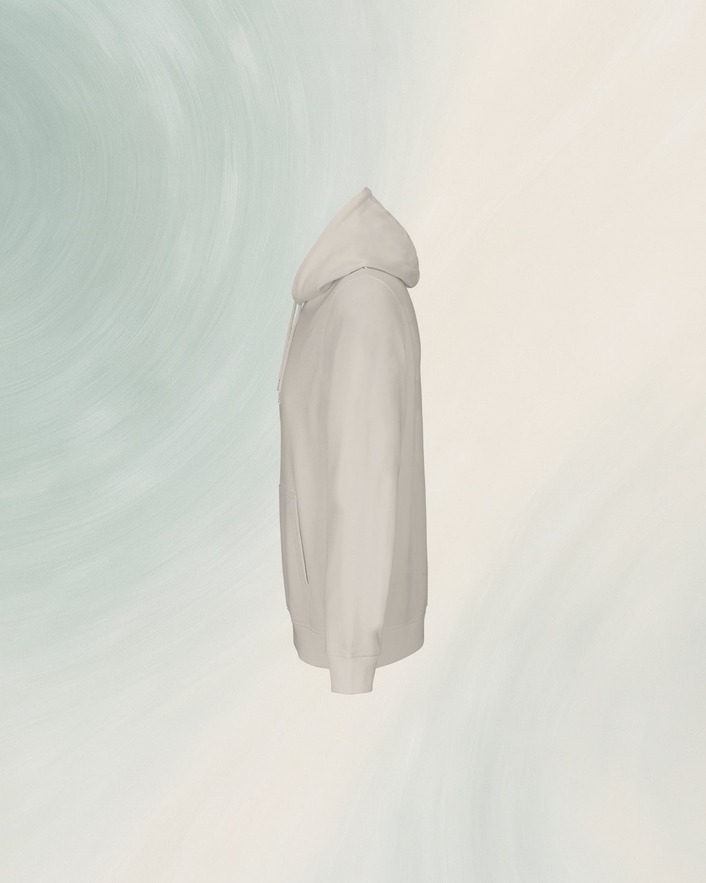 HOODIE OFF WHITE EN COTON EN CONVERSION BIO