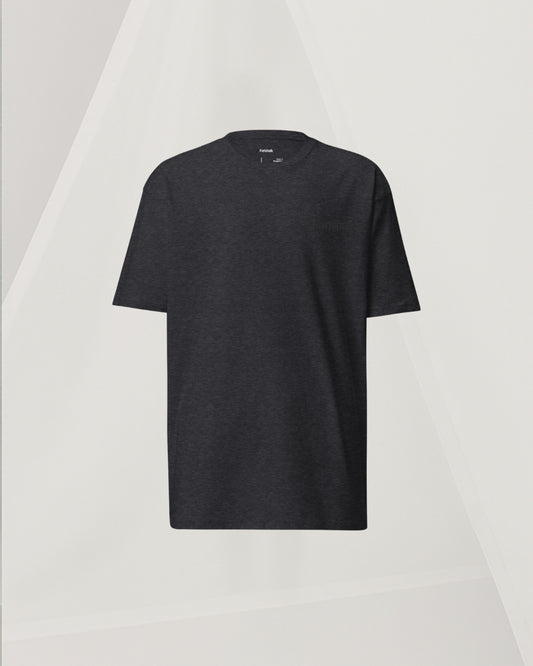 HEAVYWEIGHT CHARCOAL COMBED COTTON T-SHIRT