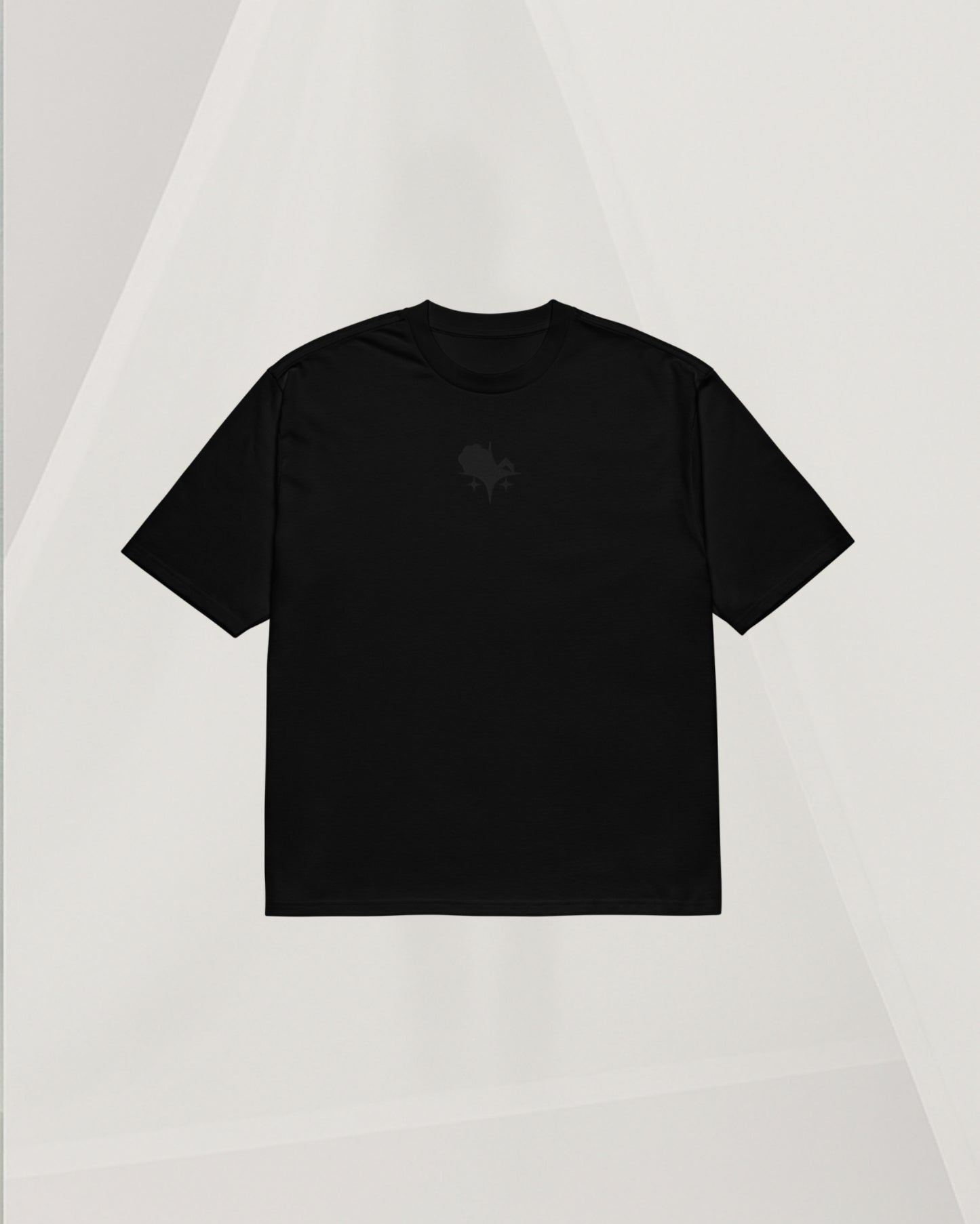 OVERSIZED BLACK T-SHIRT IN THICK COTTON