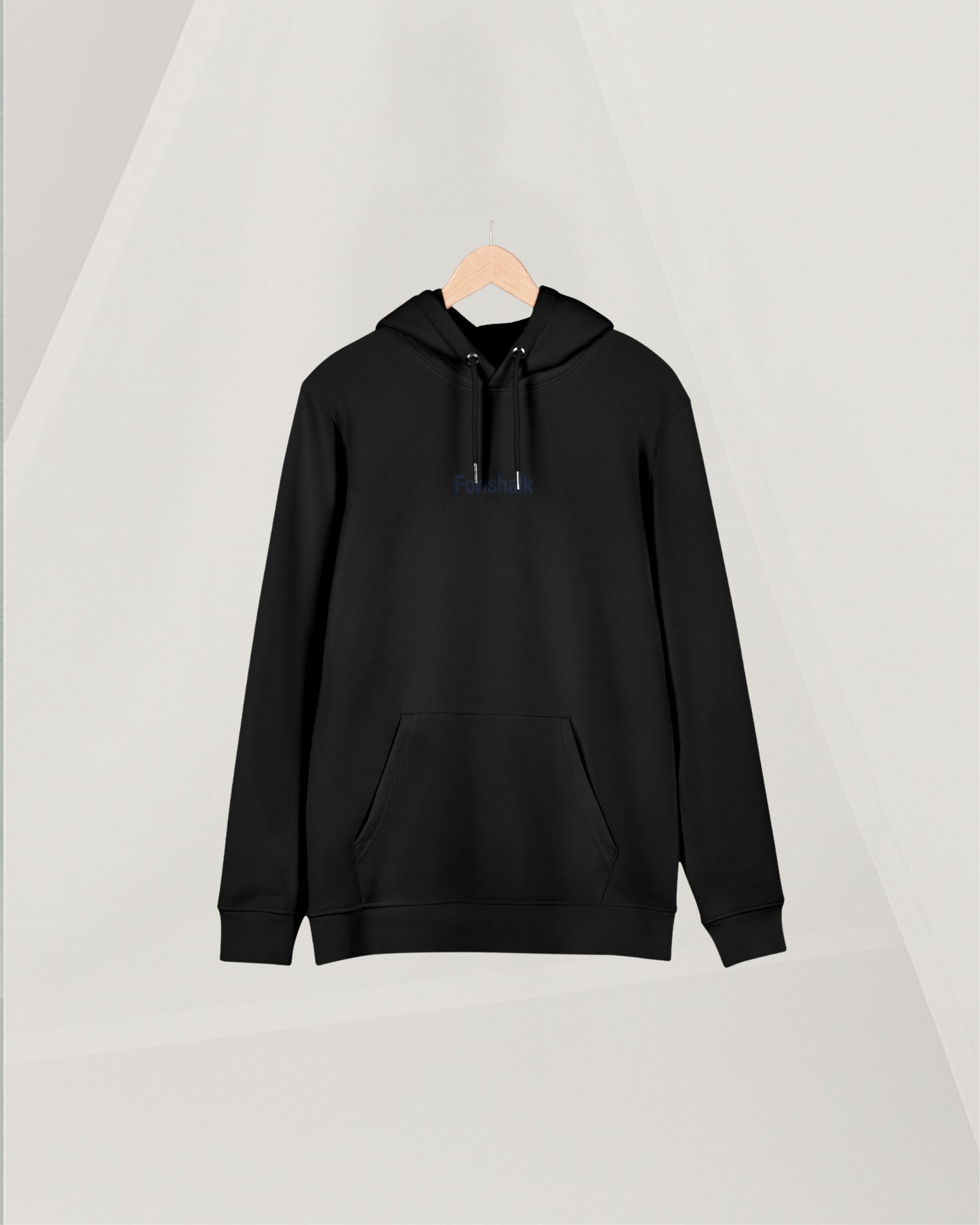 BLACK COTTON HOODIE