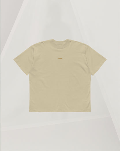 BEIGE T-SHIRT IN ORGANIC COMBED COTTON