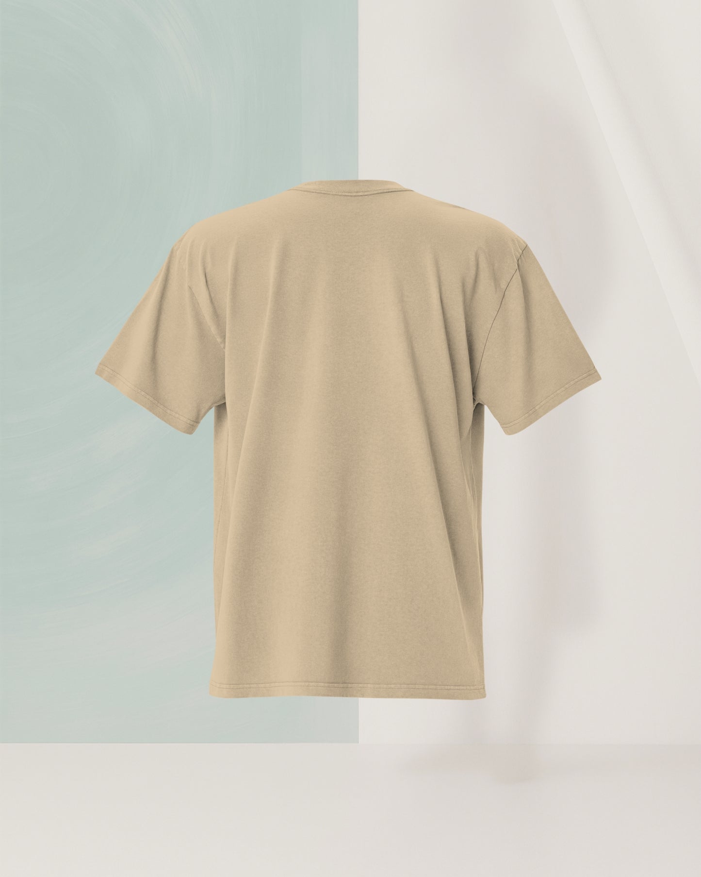 SIGNED ORANGE KHAKI T-SHIRT IN CARDED COTTON