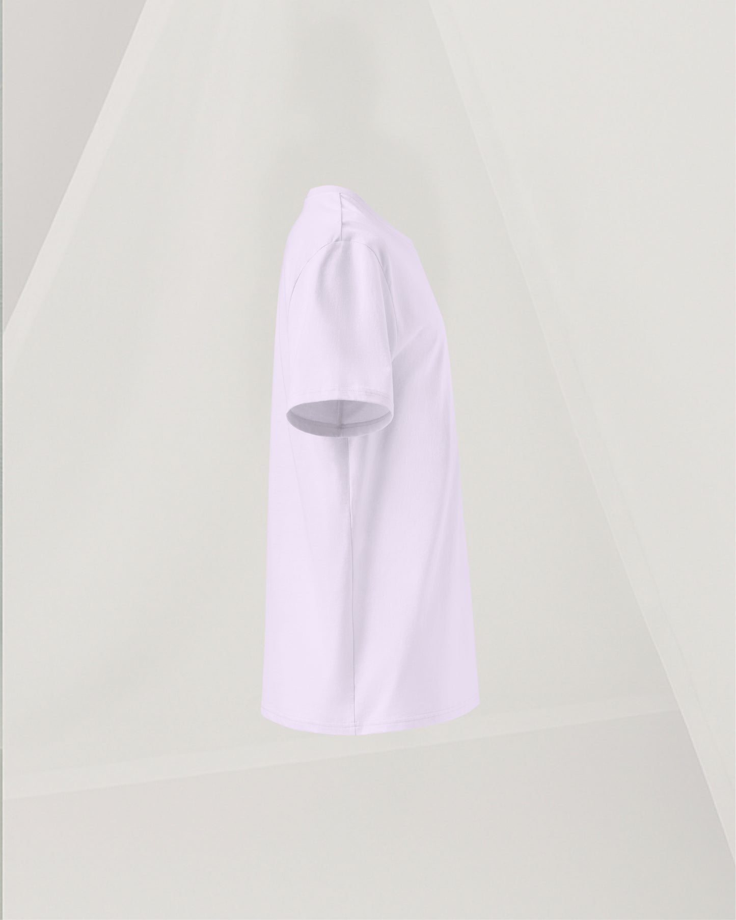 LAVENDER T-SHIRT IN ORGANIC RING-SPUN COTTON