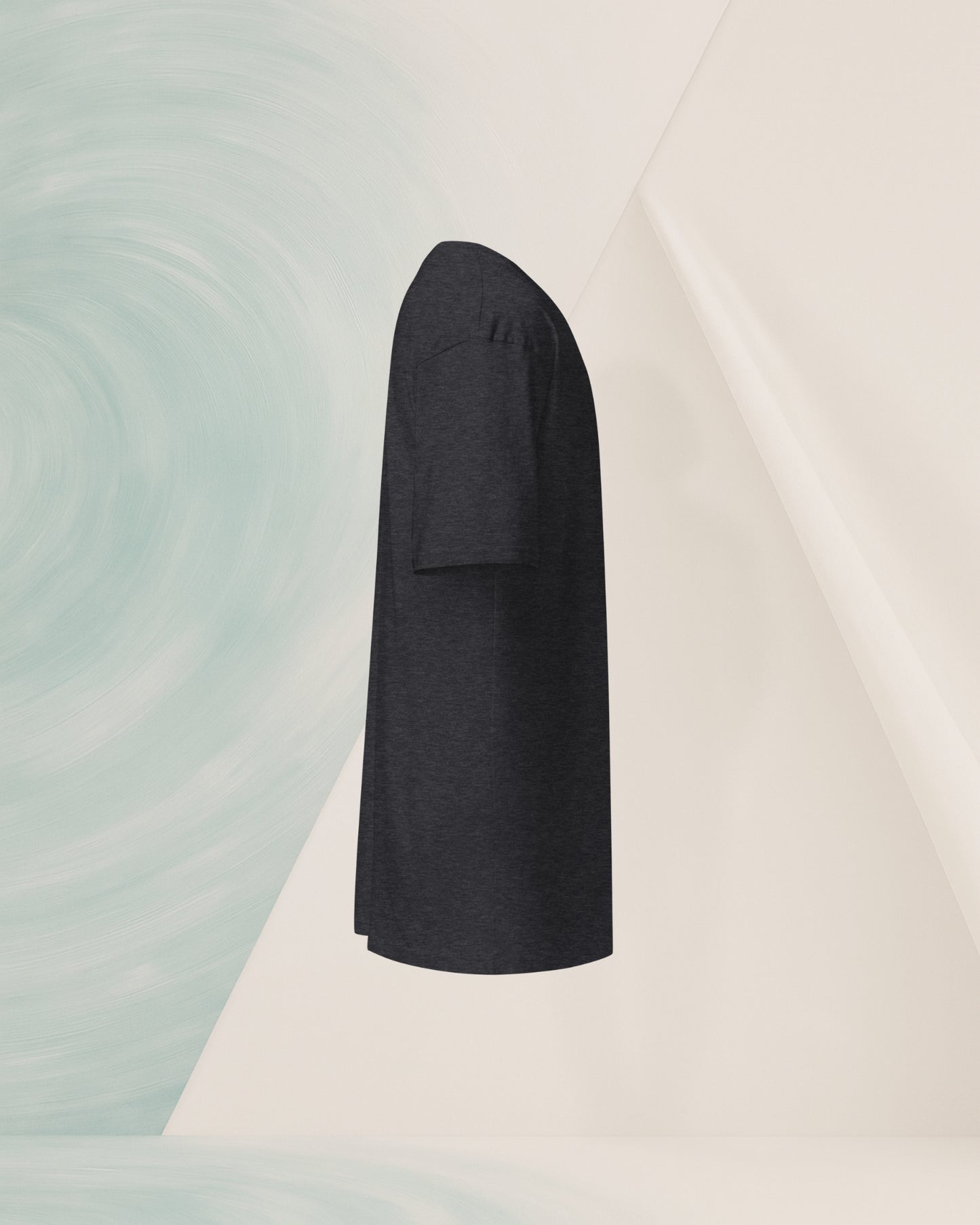 HEAVYWEIGHT CHARCOAL COMBED COTTON T-SHIRT