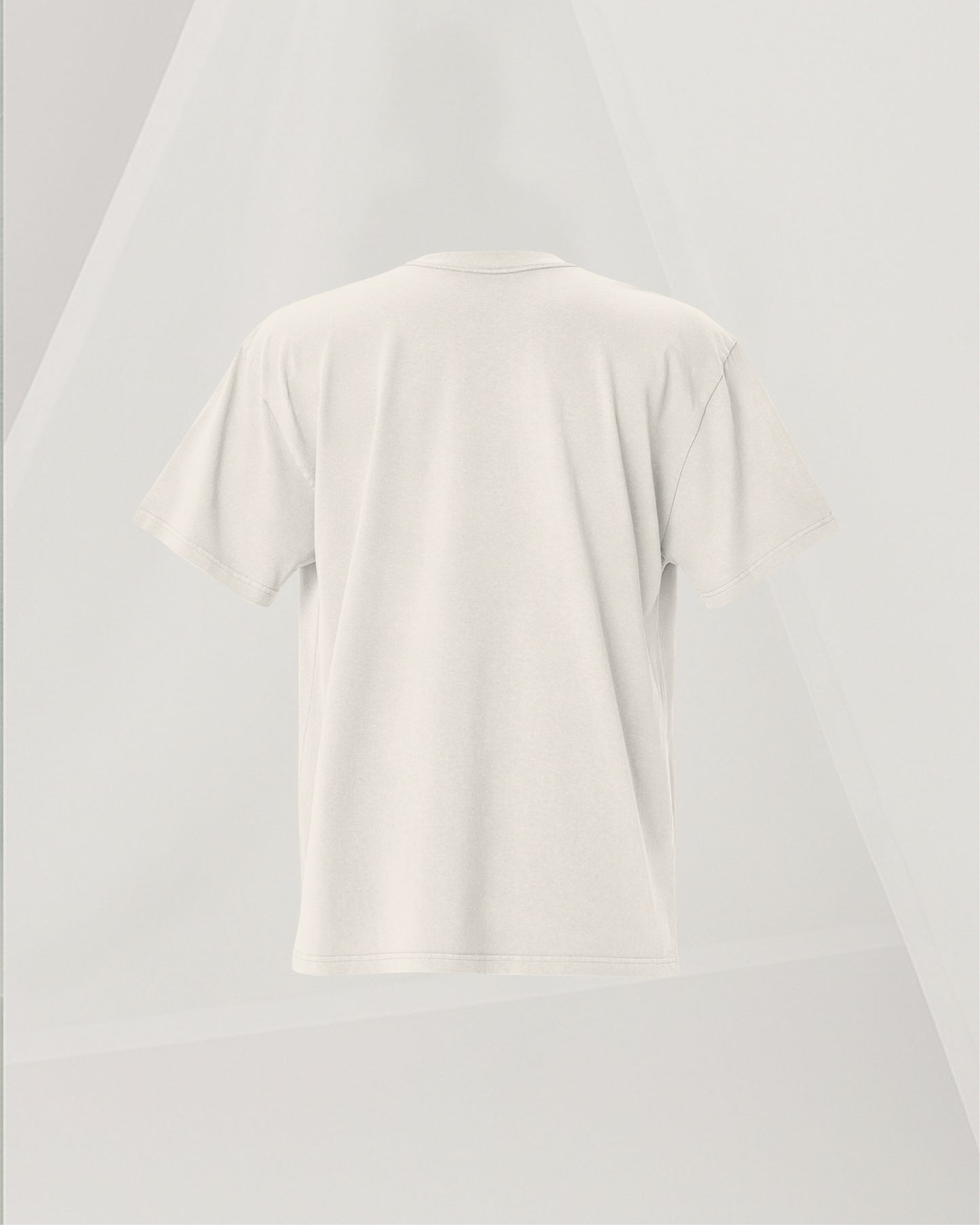 SIGNED BEIGE OS T-SHIRT IN CARDED COTTON