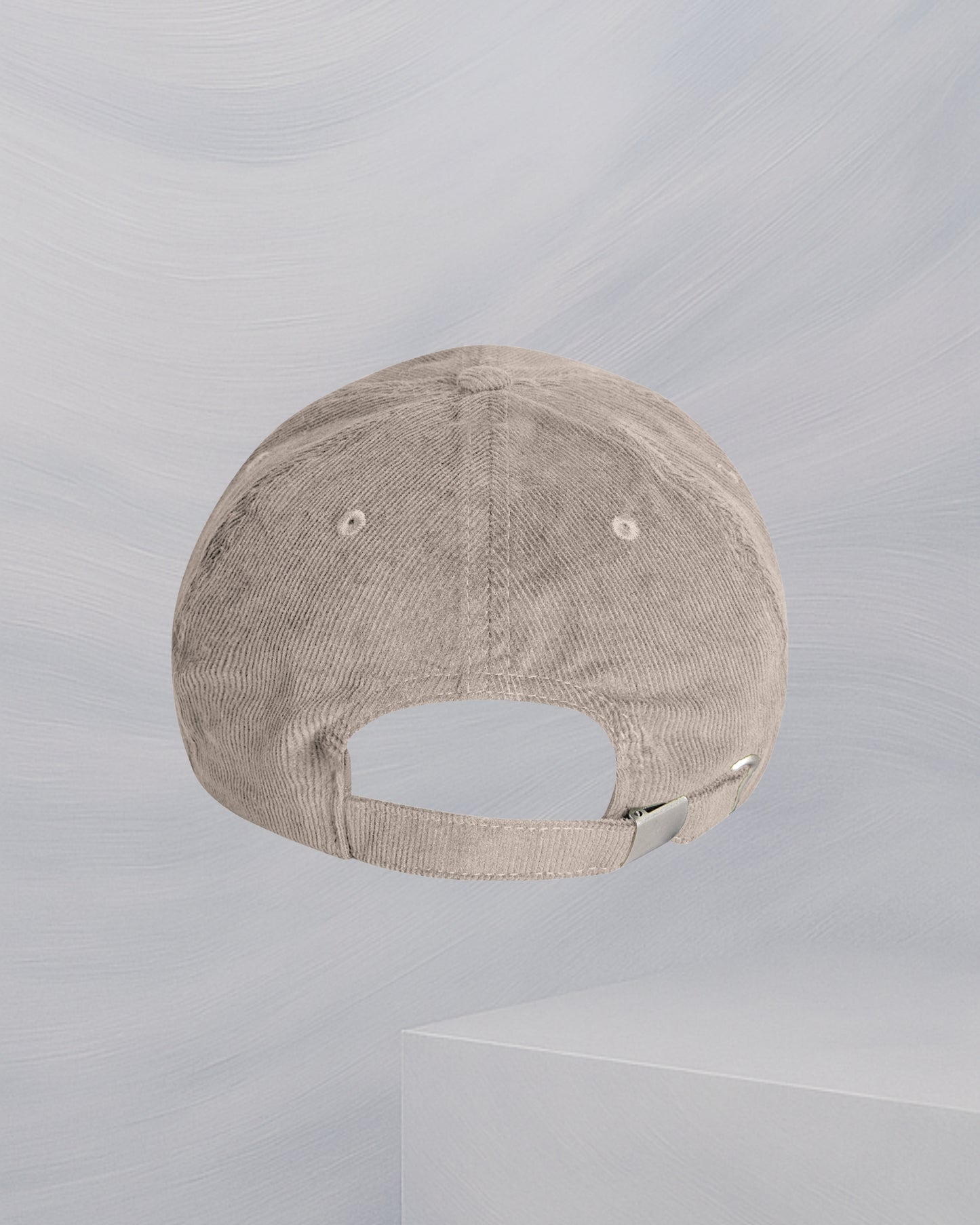 CASQUETTE BEIGE EN VELOUR CÔTELÉ EN COTON