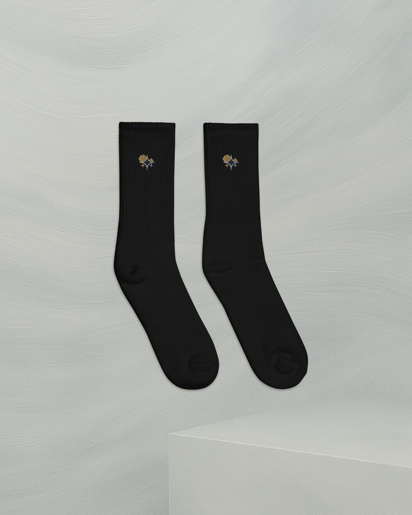 CHAUSSETTES NOIR EN COTON