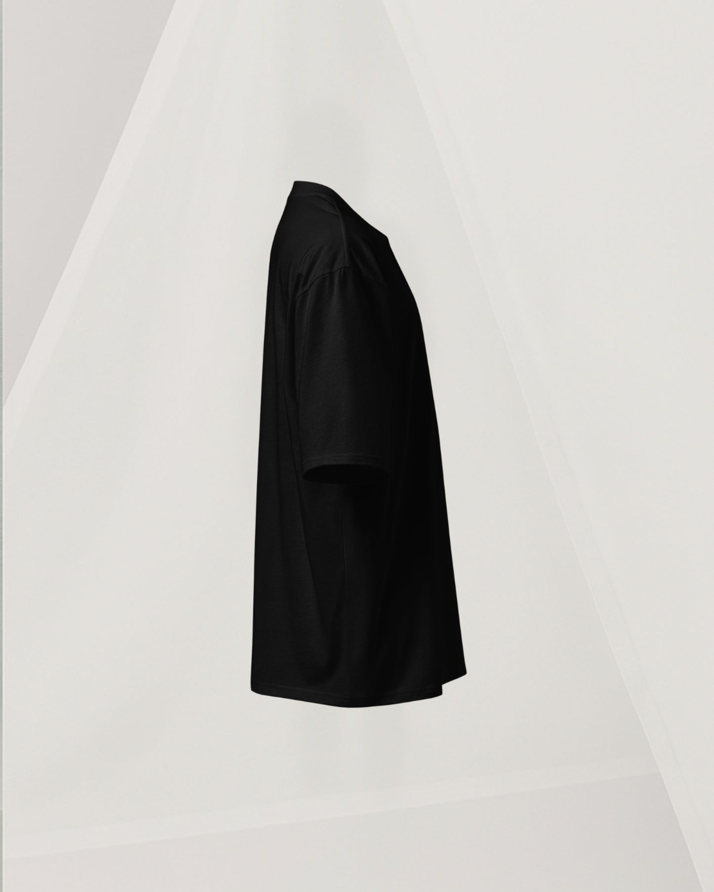 OVERSIZED BLACK T-SHIRT IN THICK COTTON
