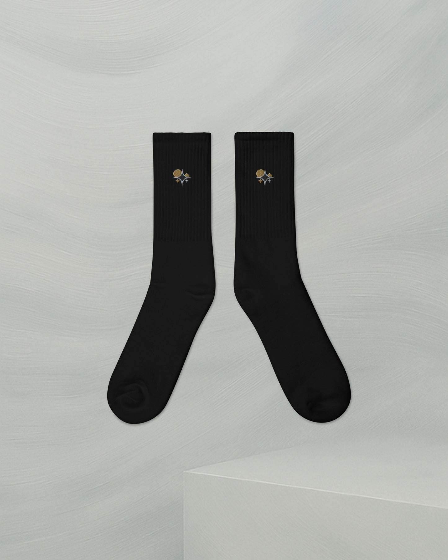 CHAUSSETTES NOIR EN COTON