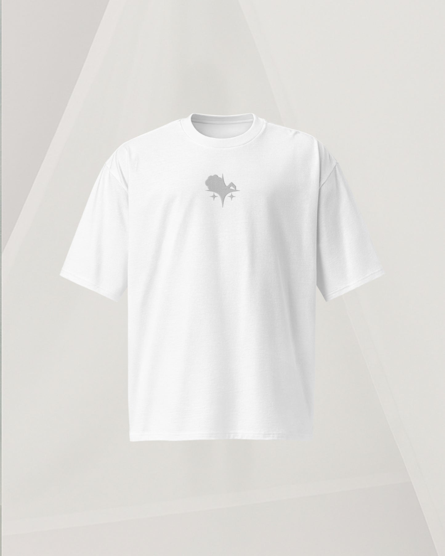 OVERSIZED WHITE T-SHIRT IN THICK COTTON