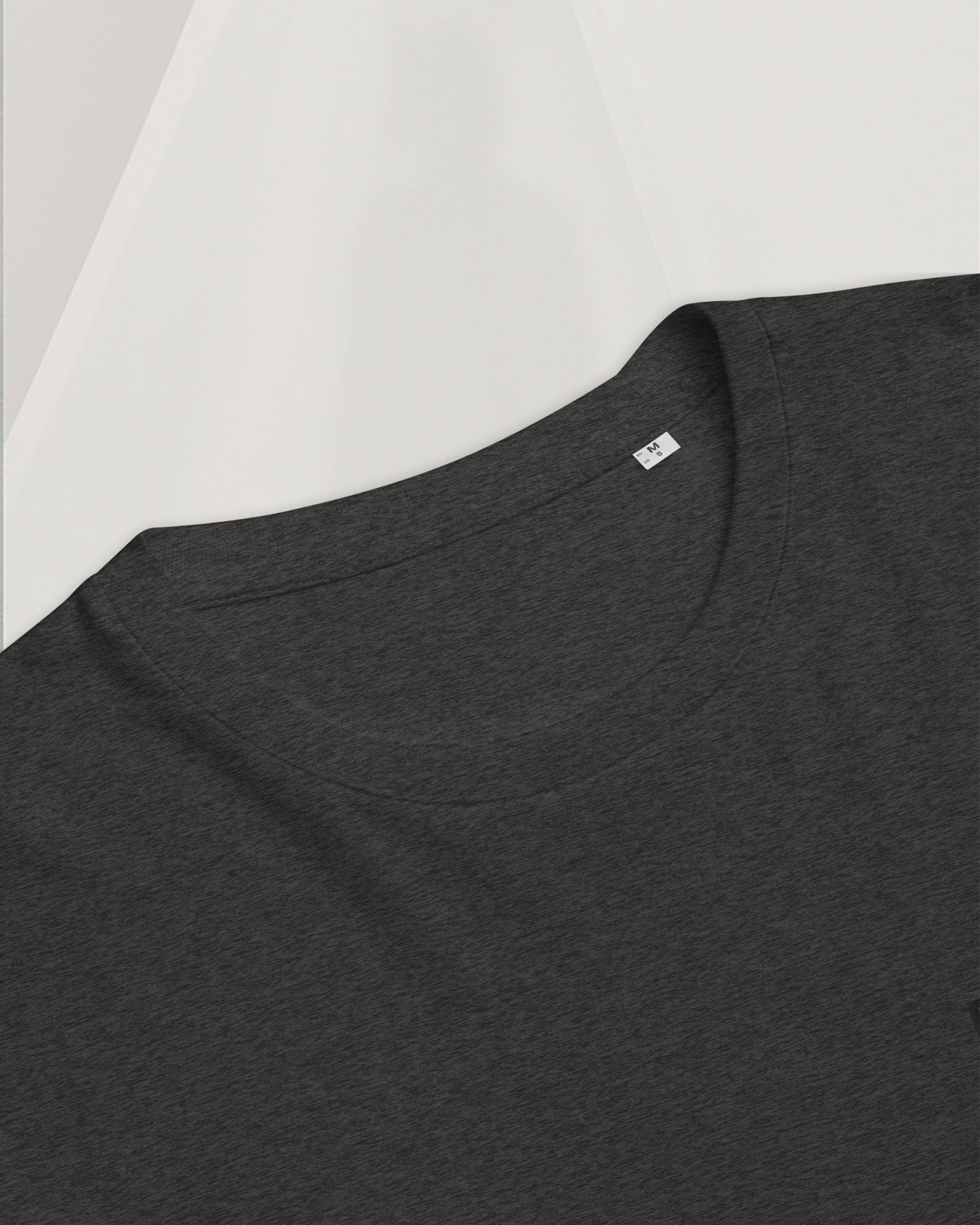DARK GREY ORGANIC RING-SPUN COTTON T-SHIRT