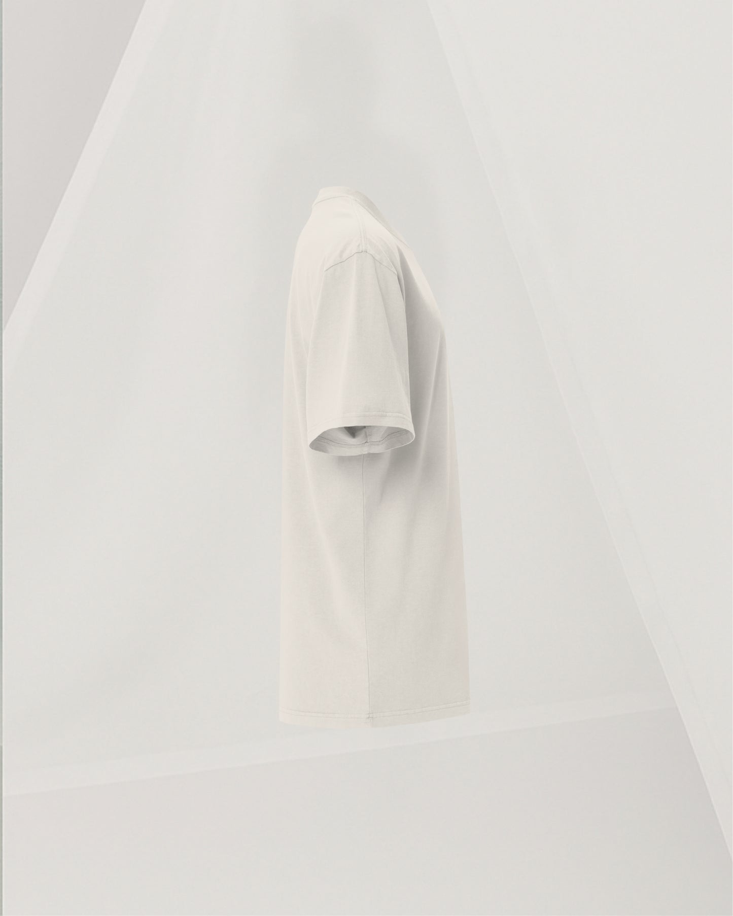 SIGNED BEIGE OS T-SHIRT IN CARDED COTTON