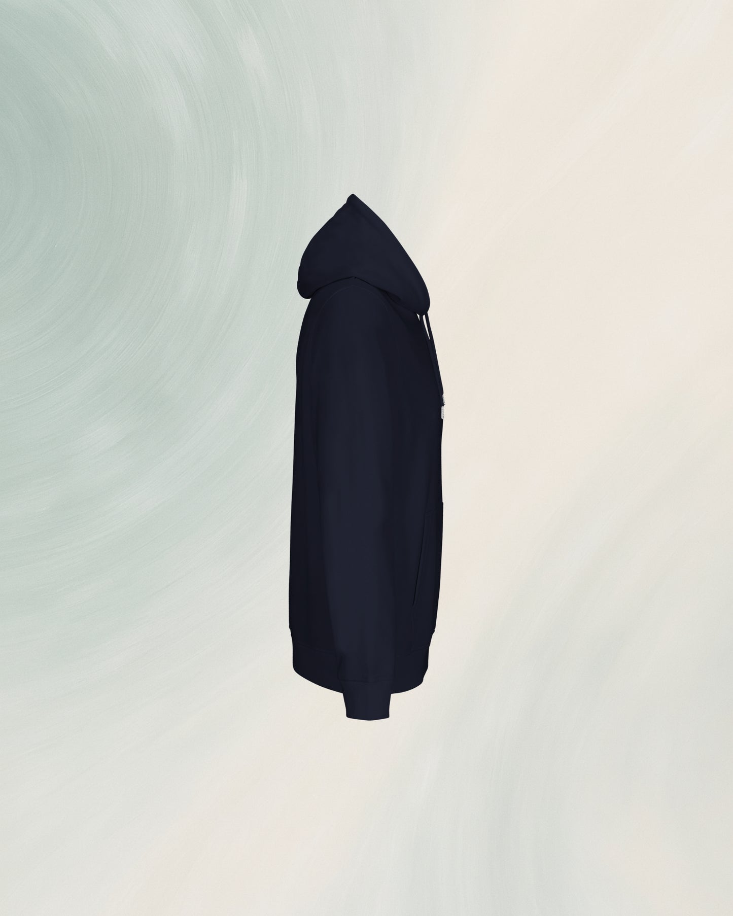 HOODIE BLEU MARINE EN COTON EN CONVERSION BIO