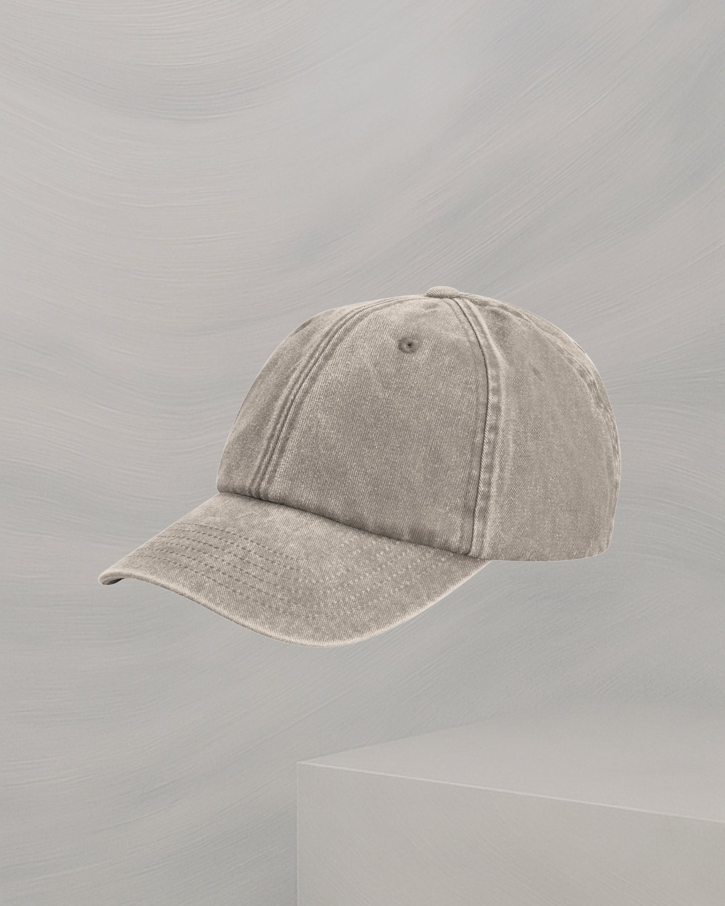 CASQUETTE BEIGE EN COTON BROSSÉ