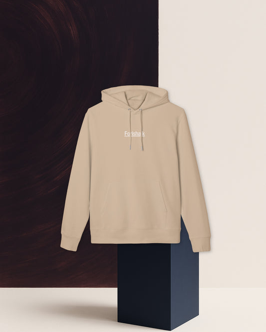 SAND BEIGE COTTON HOODIE
