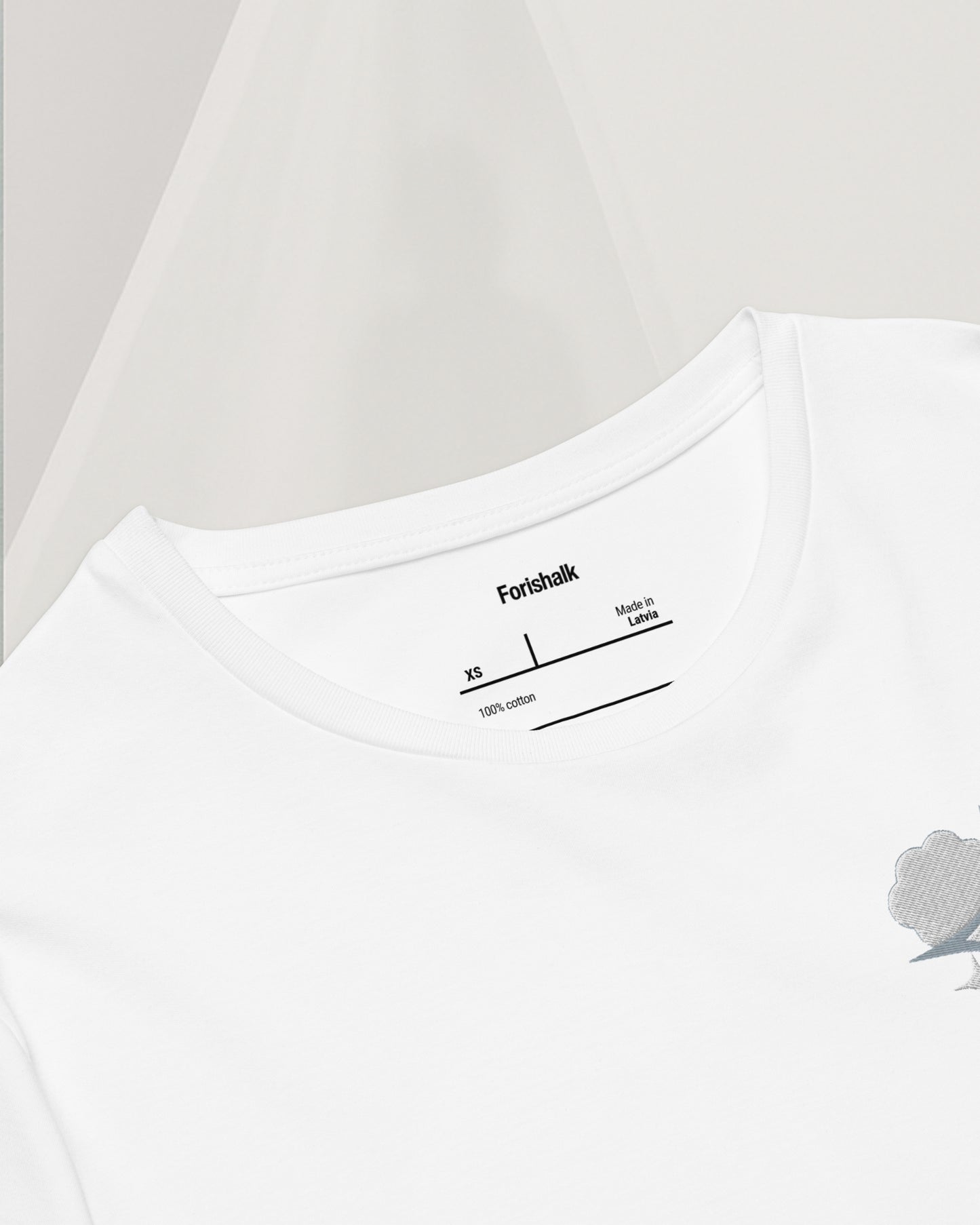 WHITE COTTON T-SHIRT