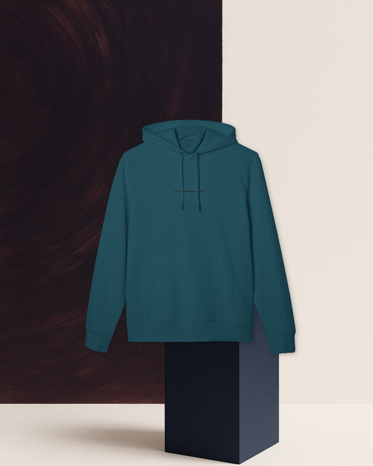 HOODIE BLEU EN COTON