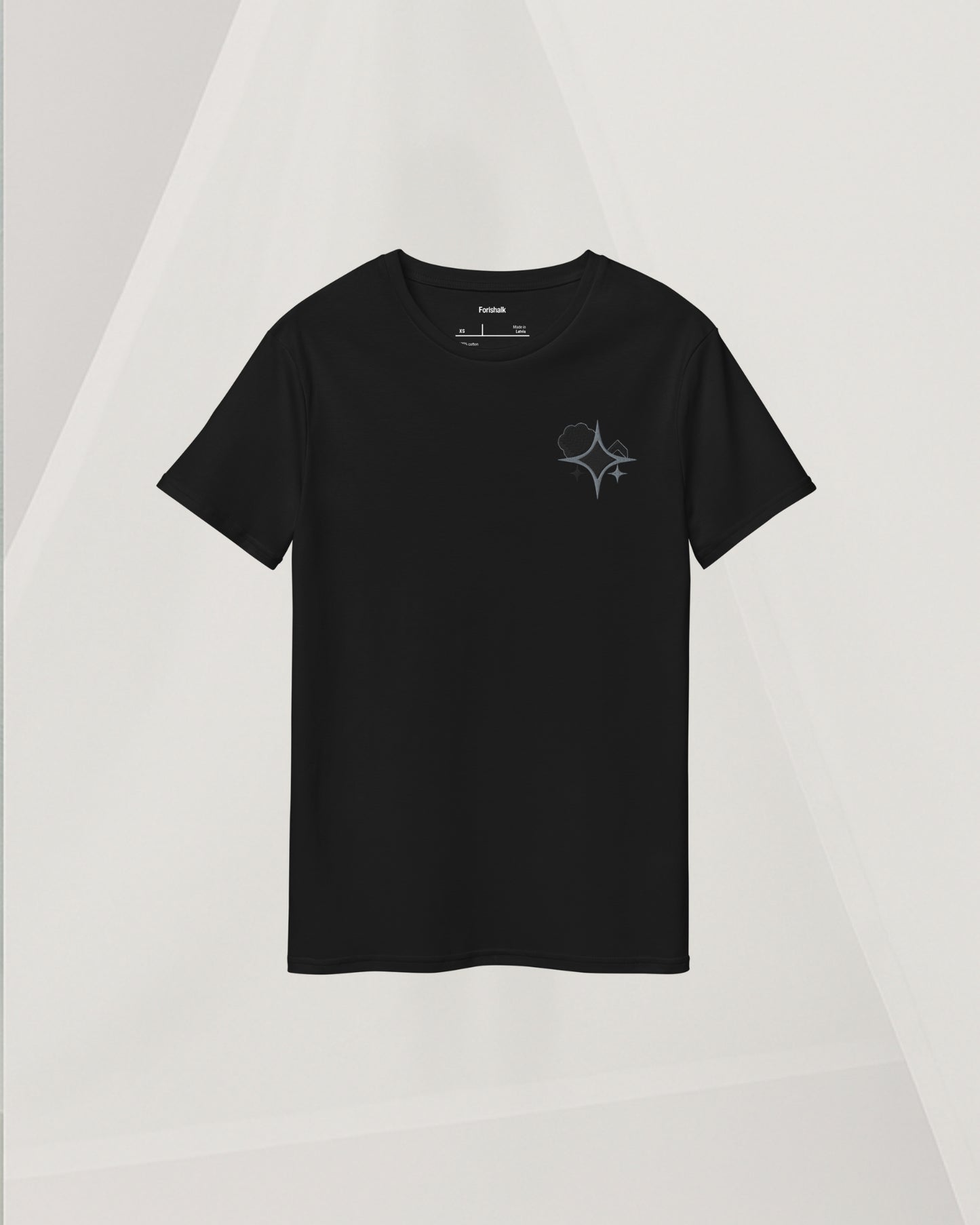 BLACK COTTON T-SHIRT