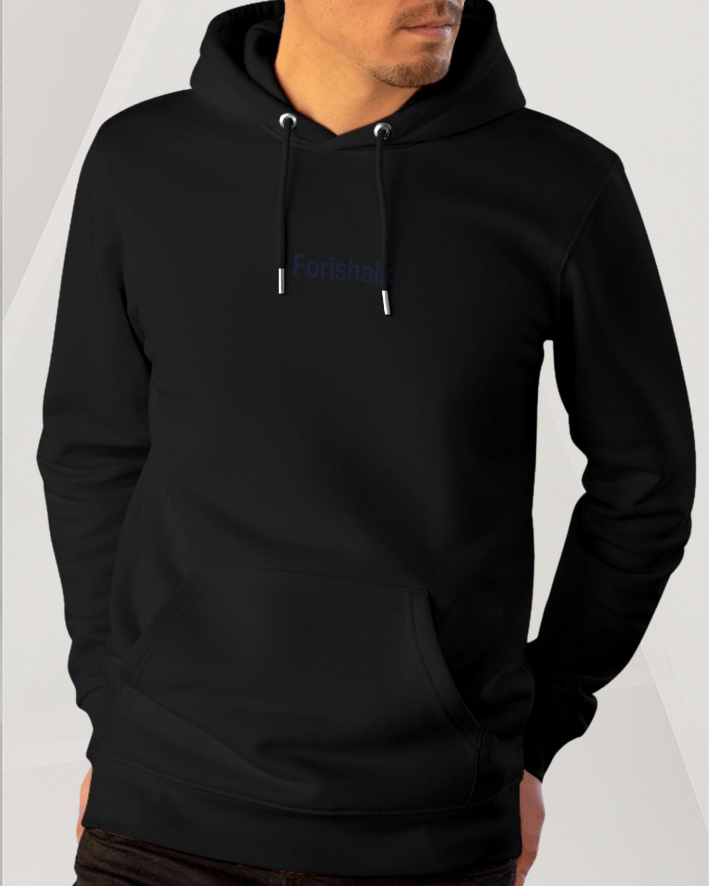 BLACK COTTON HOODIE