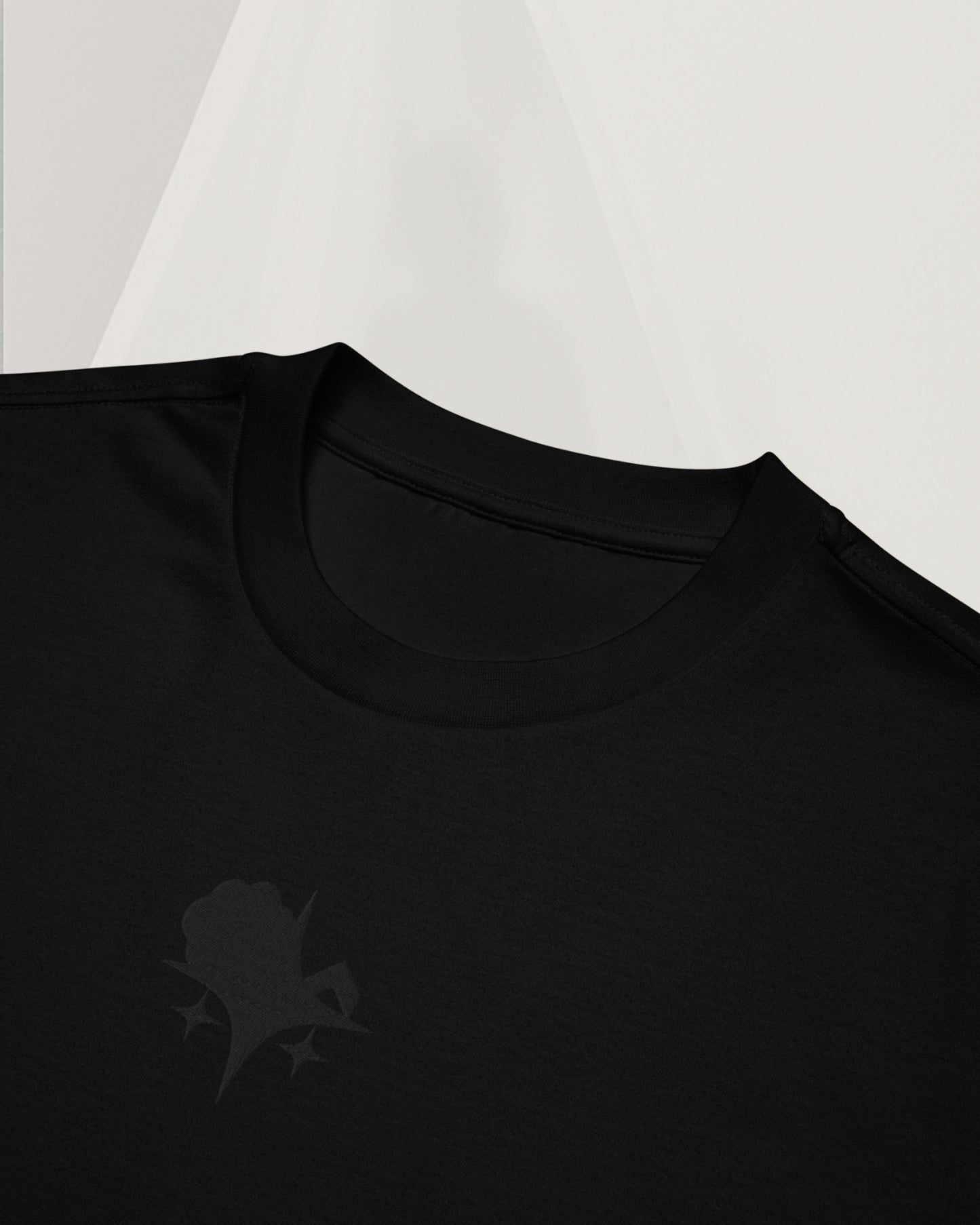 OVERSIZED BLACK T-SHIRT IN THICK COTTON