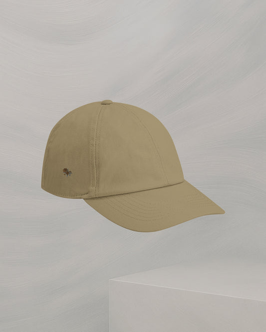 CASQUETTE BEIGE SABLE EN COTON ORGANIQUE