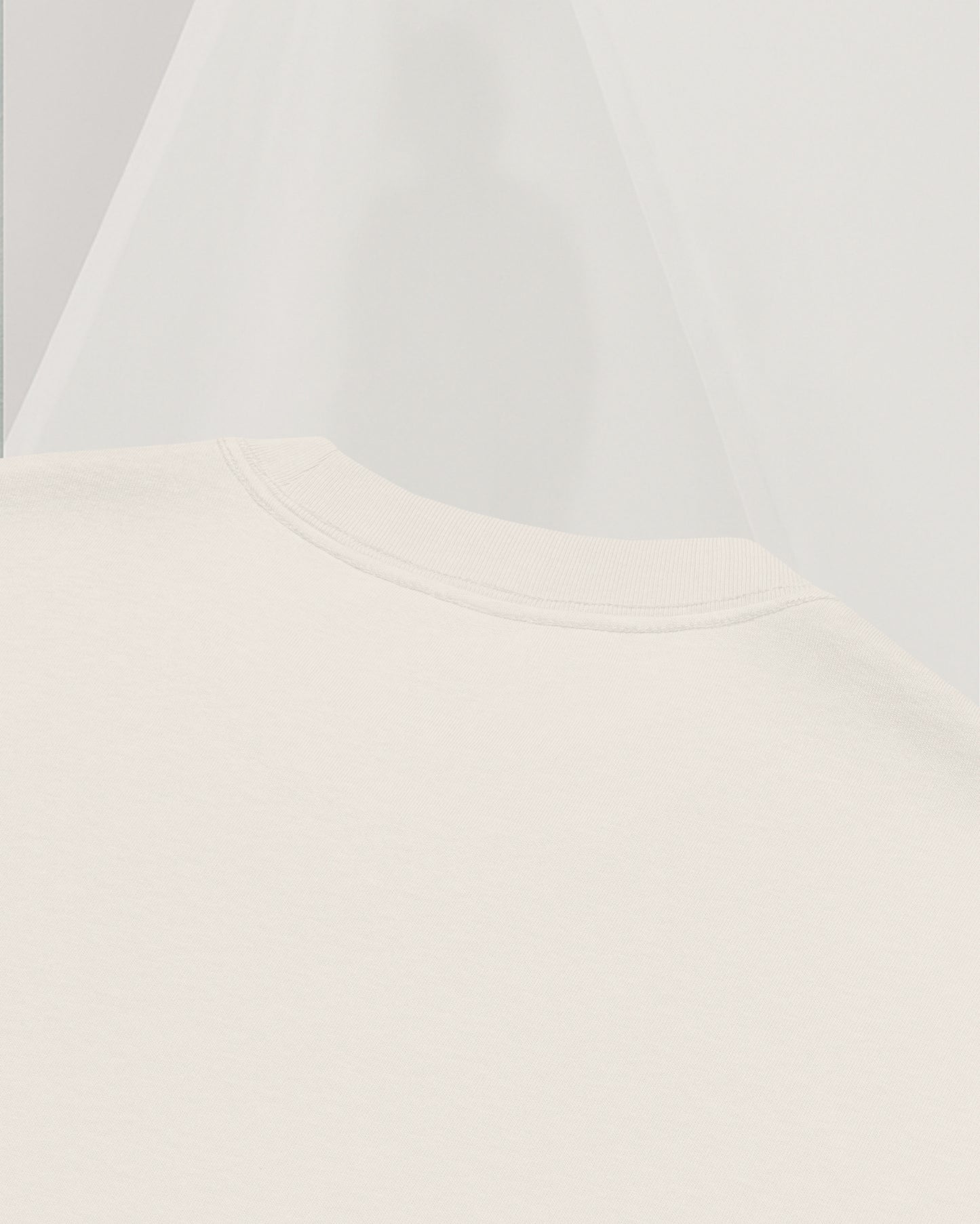 SIGNED BEIGE OS T-SHIRT IN CARDED COTTON
