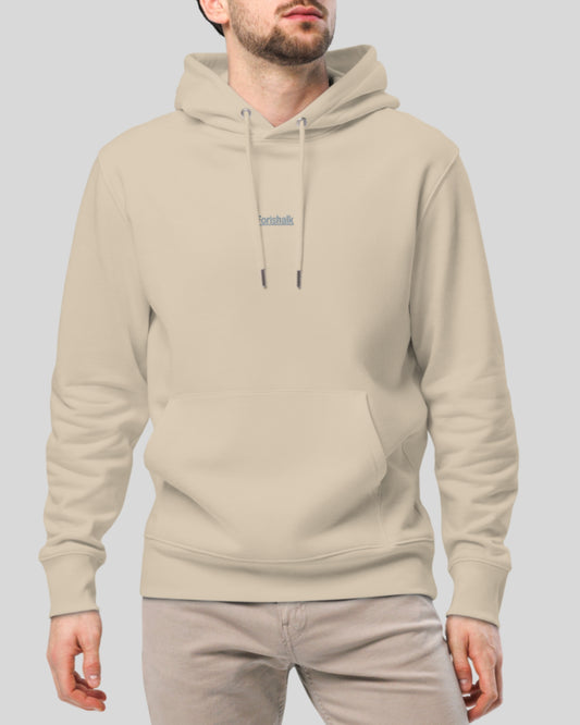 BEIGE ORGANIC COTTON HOODIE