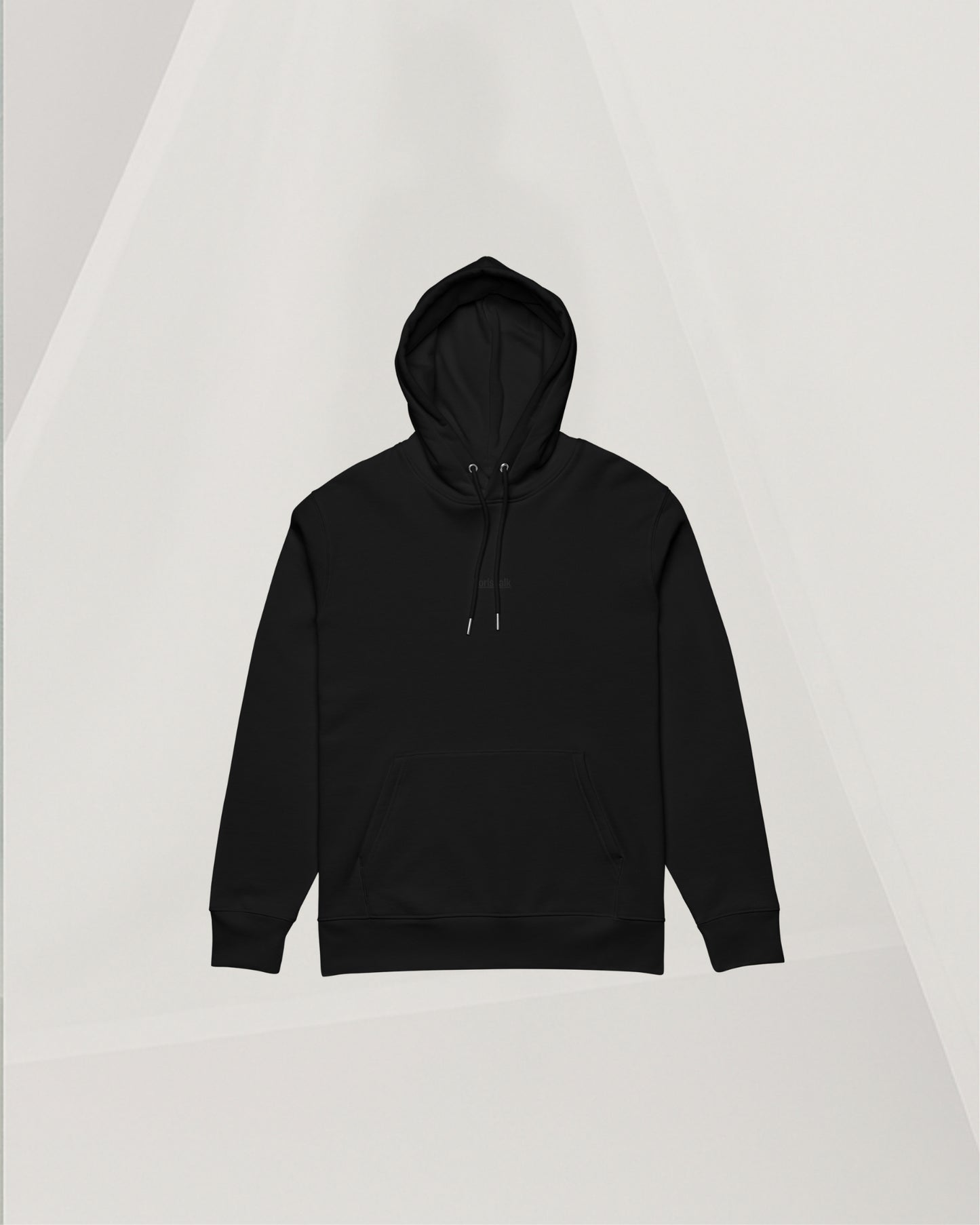 BLACK IN ORGANIC COTTON HOODIE