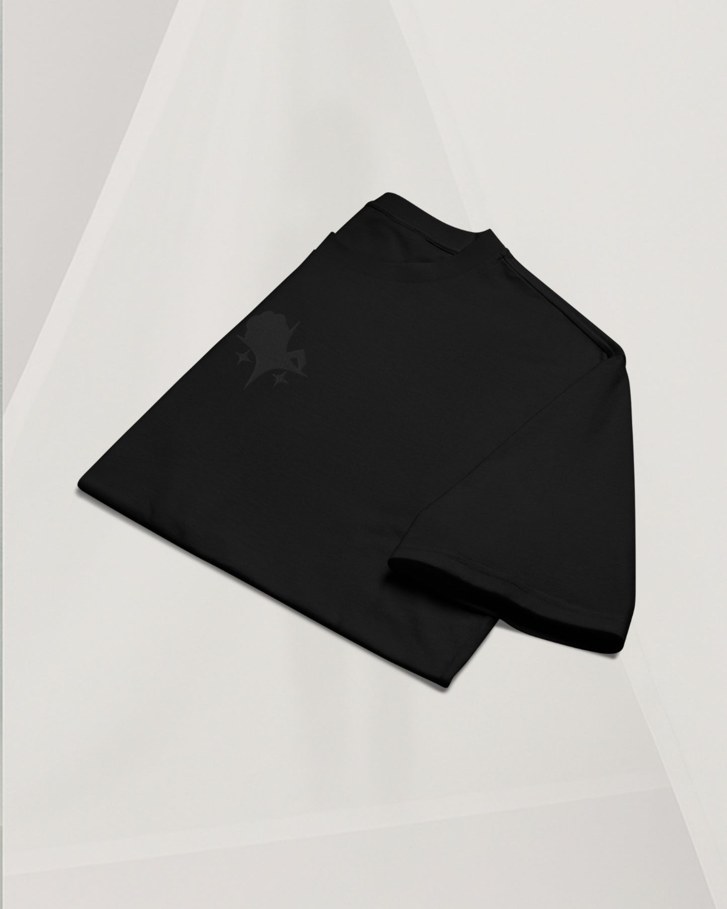OVERSIZED BLACK T-SHIRT IN THICK COTTON