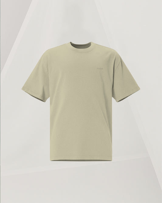 SIGNED GREEN T-SHIRT IN CARDED COTTON