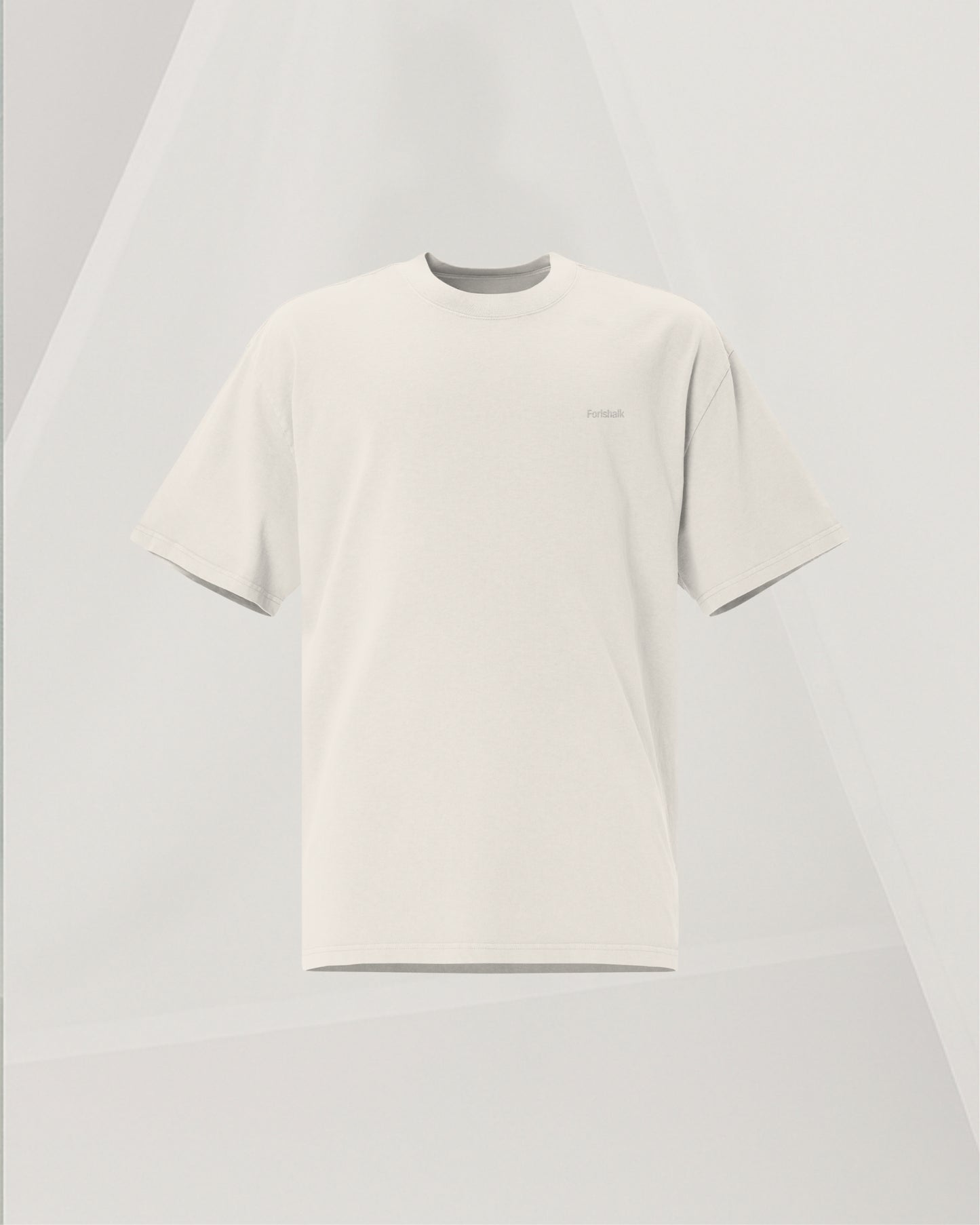 SIGNED BEIGE OS T-SHIRT IN CARDED COTTON