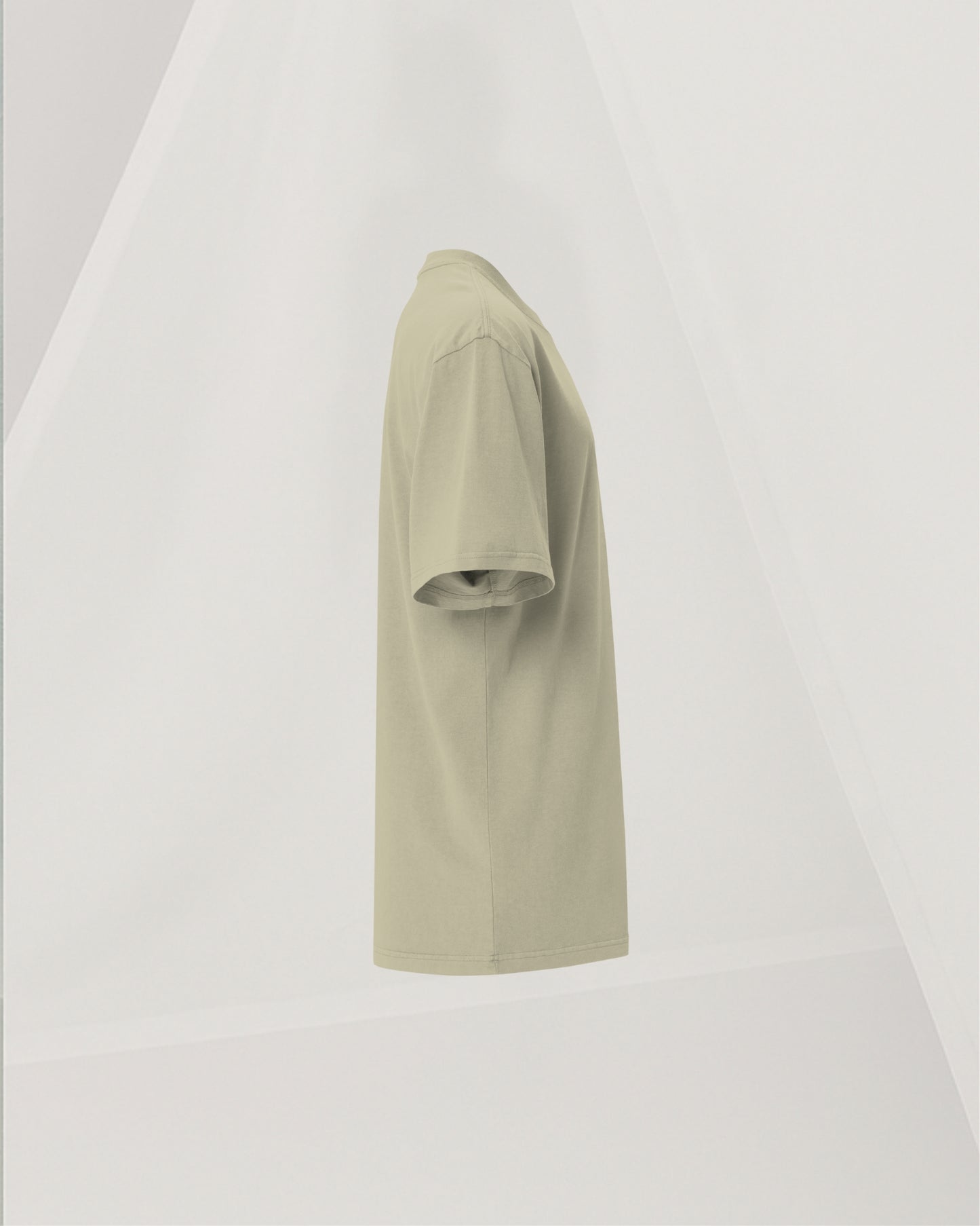 SIGNED GREEN T-SHIRT IN CARDED COTTON