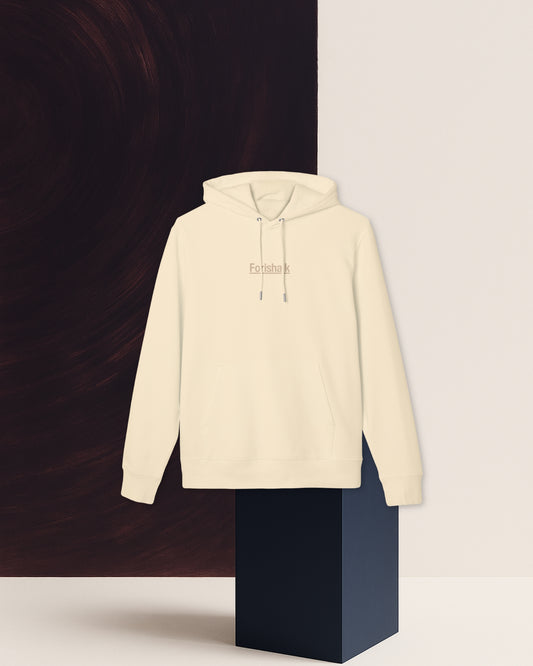 NATURAL BEIGE COTTON HOODIE