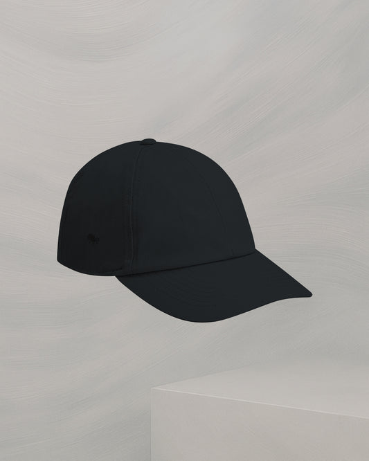 CASQUETTE NOIR EN COTON ORGANIQUE