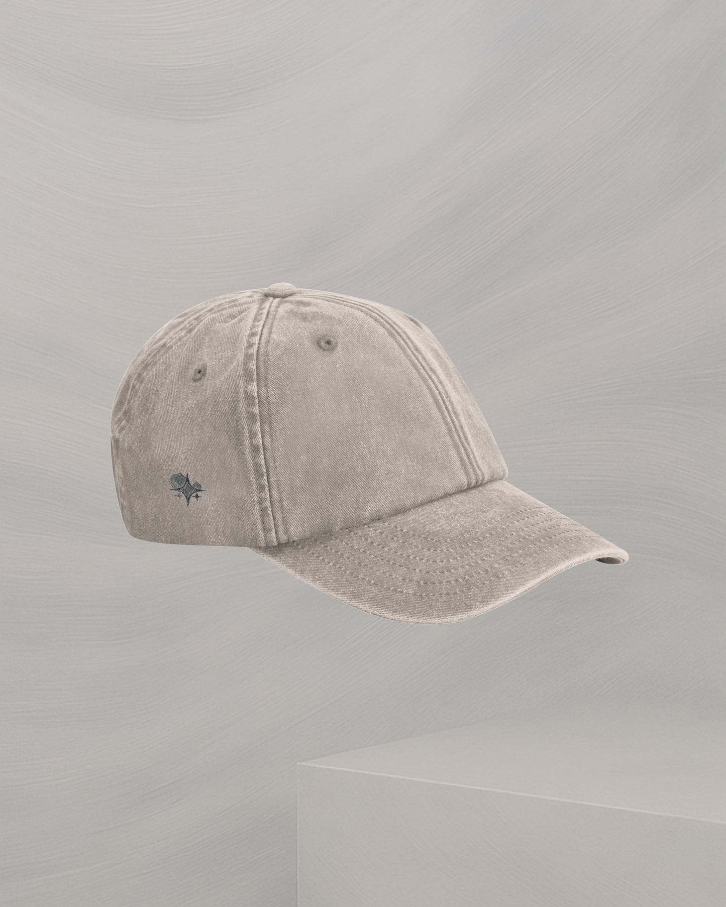 CASQUETTE BEIGE EN COTON BROSSÉ