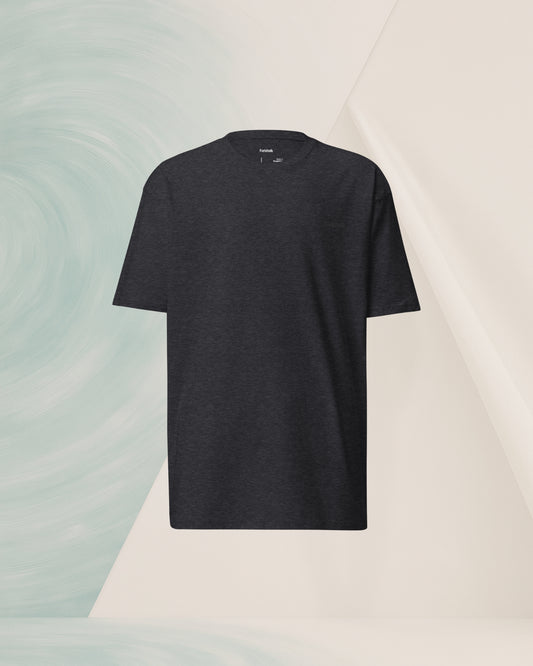 HEAVYWEIGHT CHARCOAL COMBED COTTON T-SHIRT