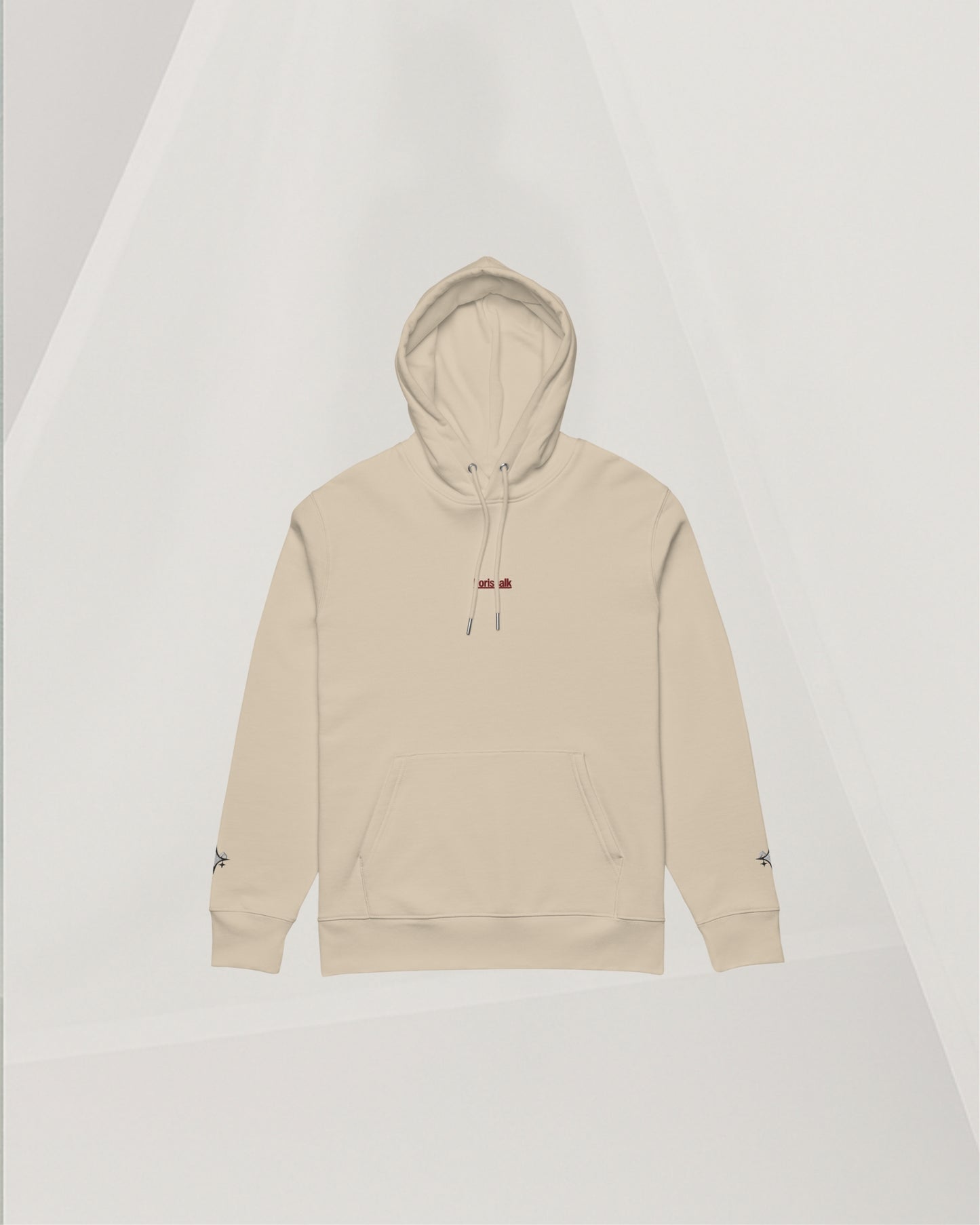 BEIGE ORGANIC COTTON HOODIE
