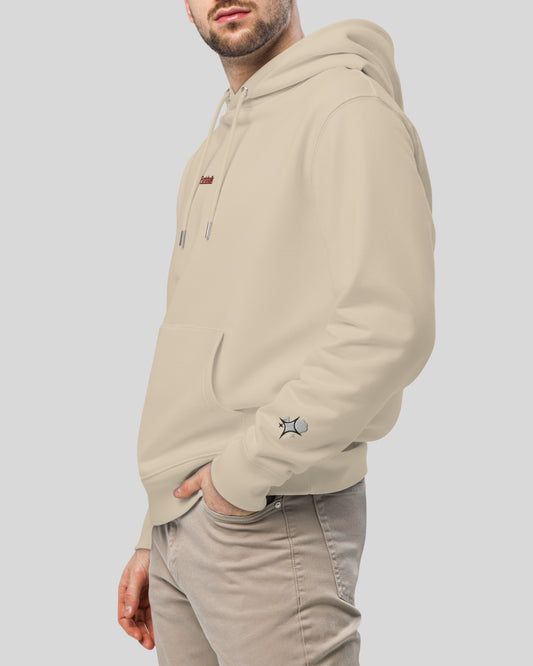 BEIGE ORGANIC COTTON HOODIE