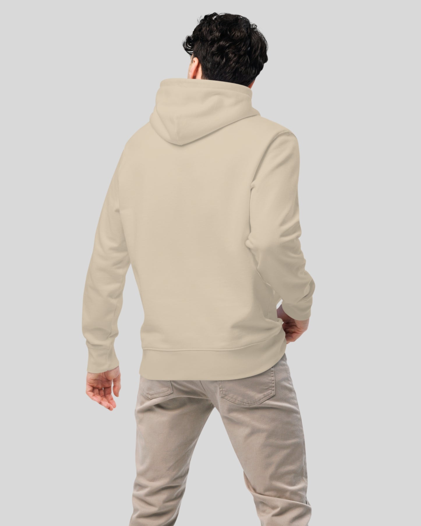 BEIGE ORGANIC COTTON HOODIE